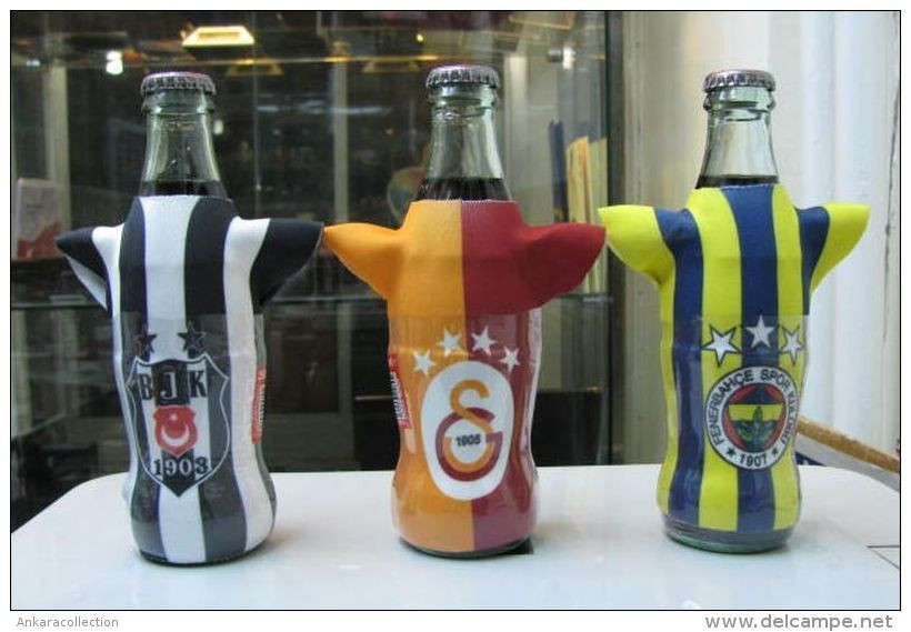 AC - COCA COLA BESIKTAS, FENERBAHCE & GALATASARAY FOOTBALL CLUB EMPTY BOTTLES - Flessen