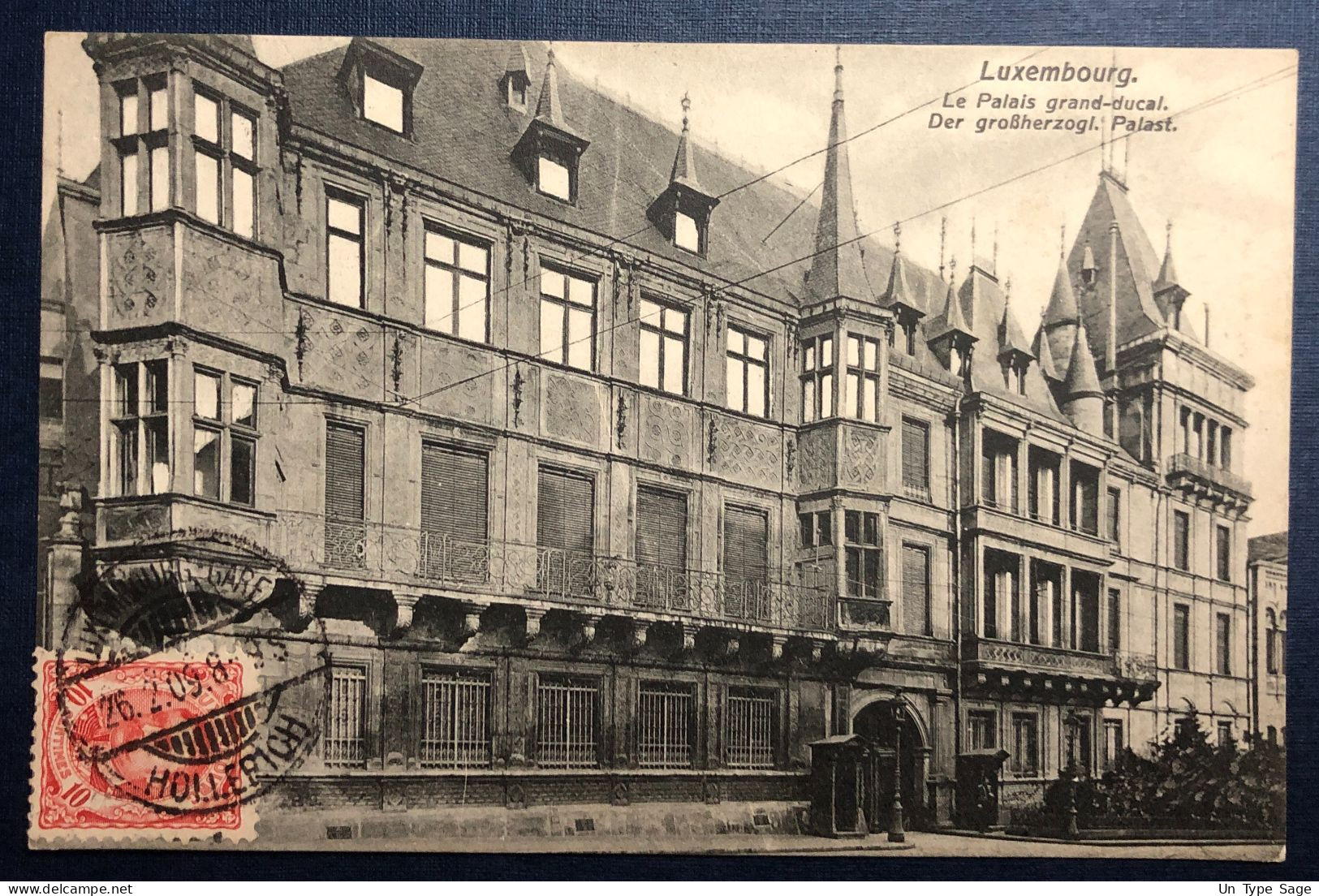 Luxembourg Divers Sur CPA TAD Luxembourg-Gare 25.2.1909 - (N597) - 1895 Adolfo Di Profilo