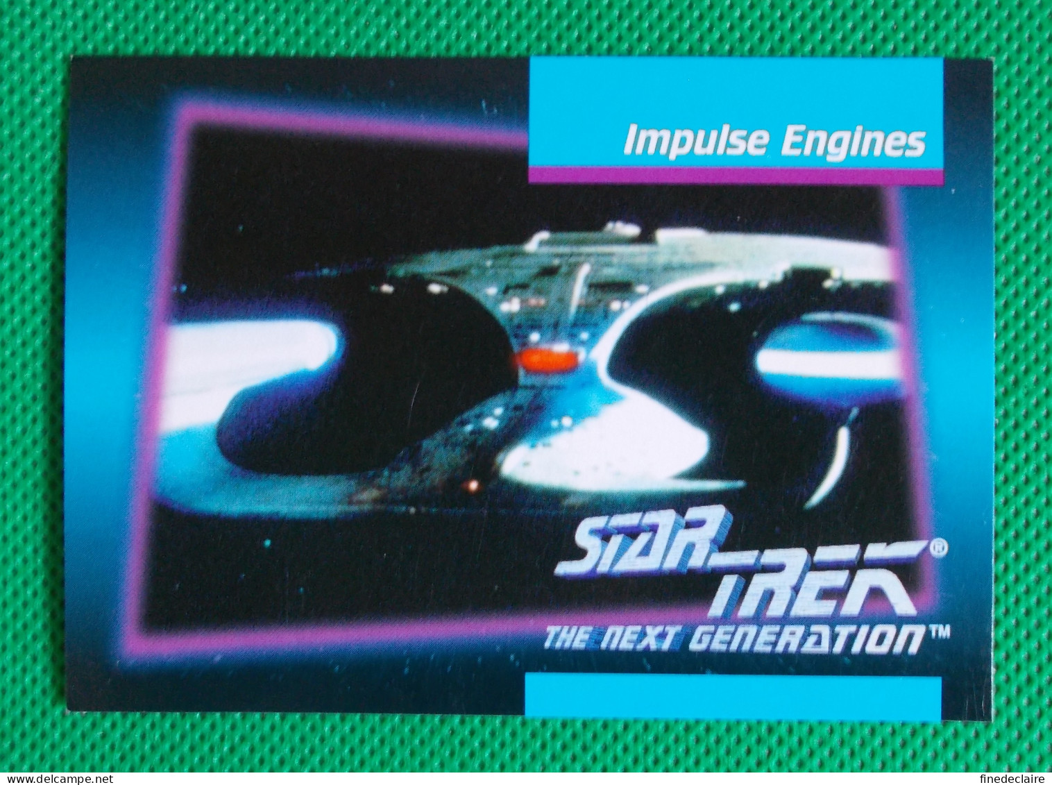 Trading Card Rigide Impel 1992 - (6,5 X 9 Cm) Star Trek - The Next Génération - Impulse Engines - N° 50 - Star Trek