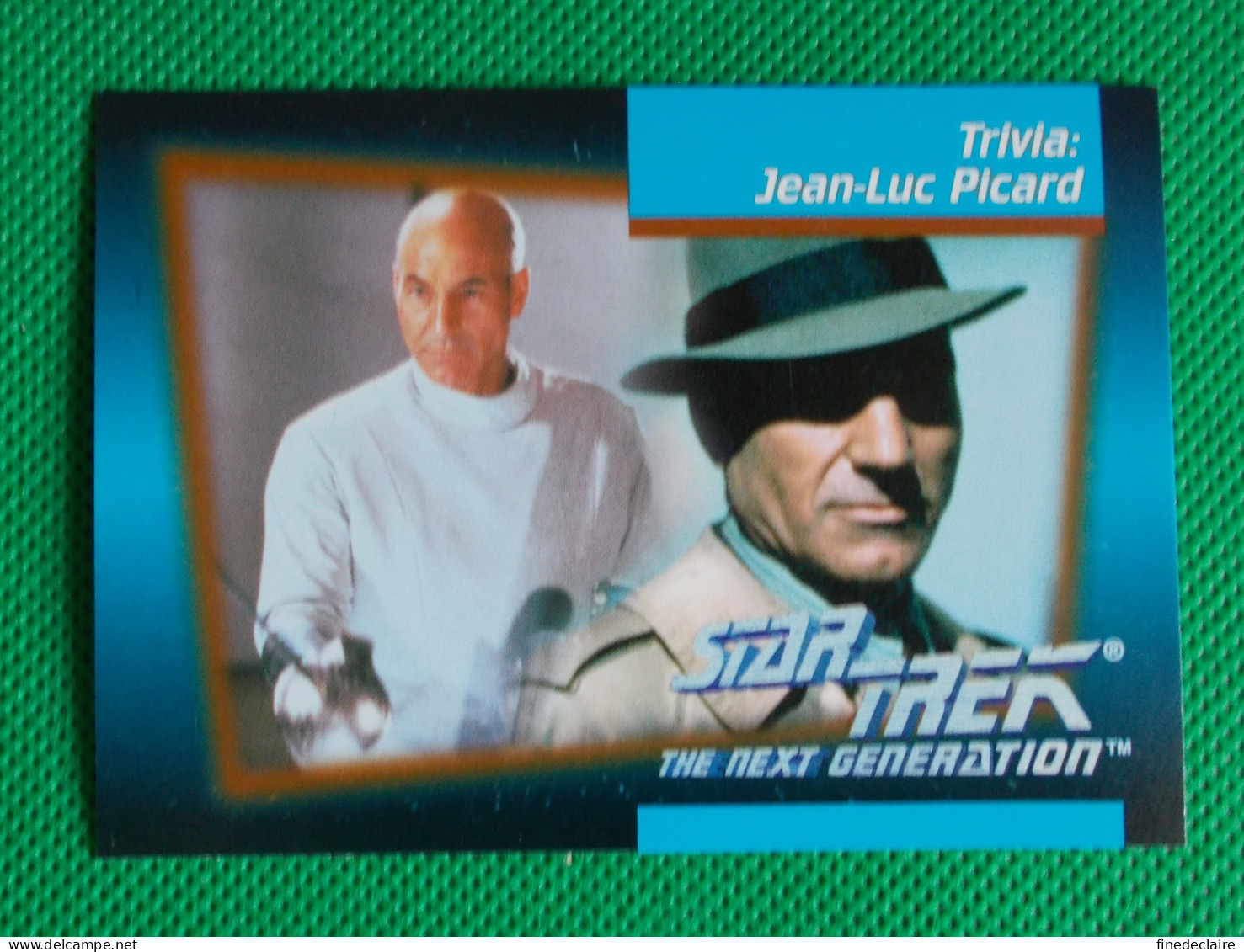 Trading Card Rigide Impel 1992 - (6,5 X 9 Cm) Star Trek - The Next Génération - Trivia: Jean Luc Picard - N° 114 - Star Trek