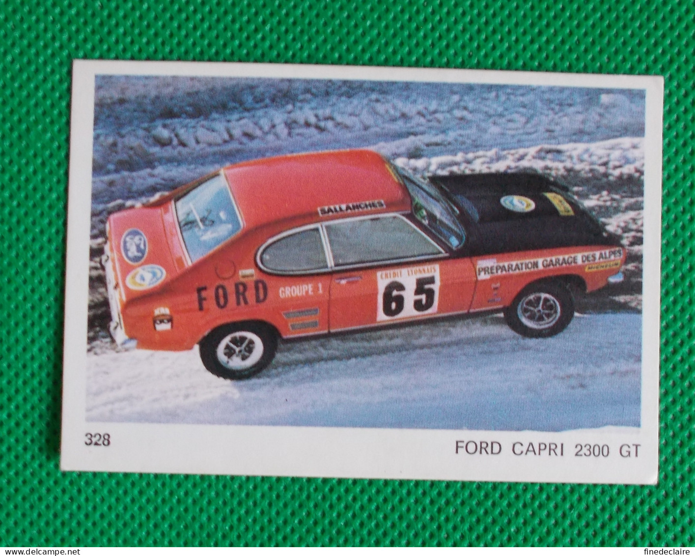 Trading Card - Americana Munich - (7,5 X 5,2 Cm) - Ford Capri 2300 GT - N° 328 - Moteurs