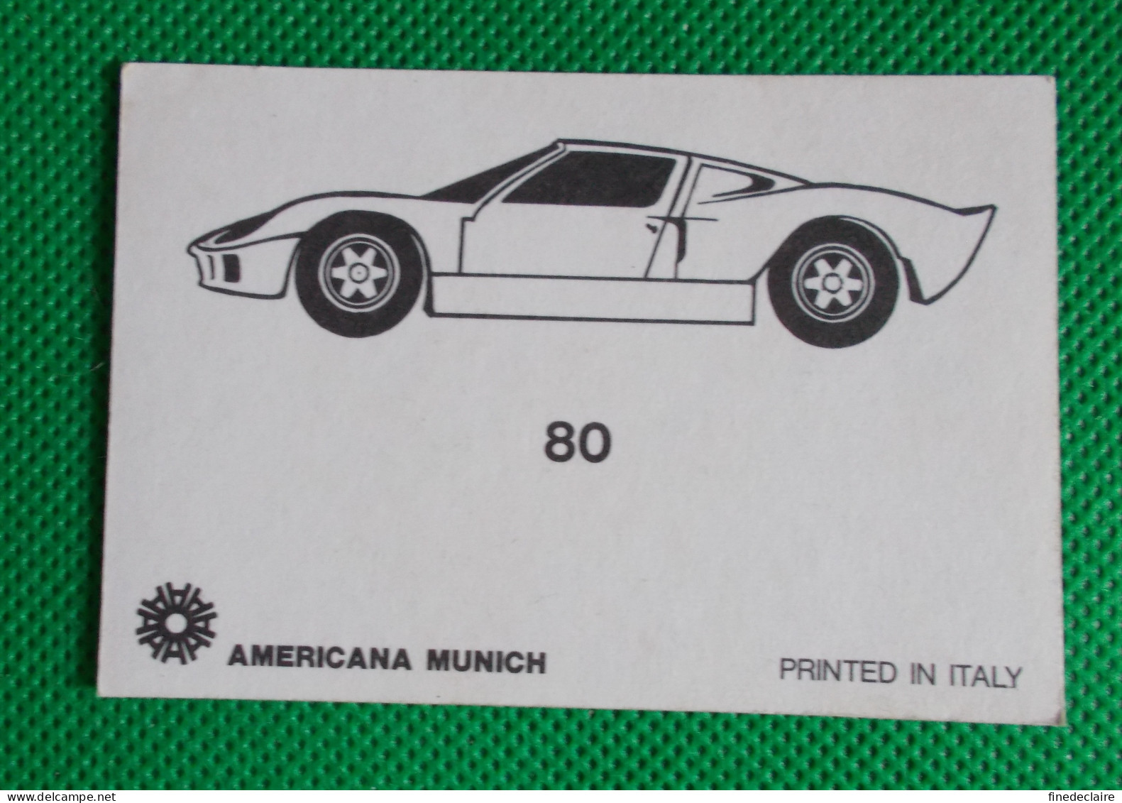 Trading Card - Americana Munich - (5,2 X 7,5 Cm) - Automobile Club - Autriche - N° 80 - Moteurs