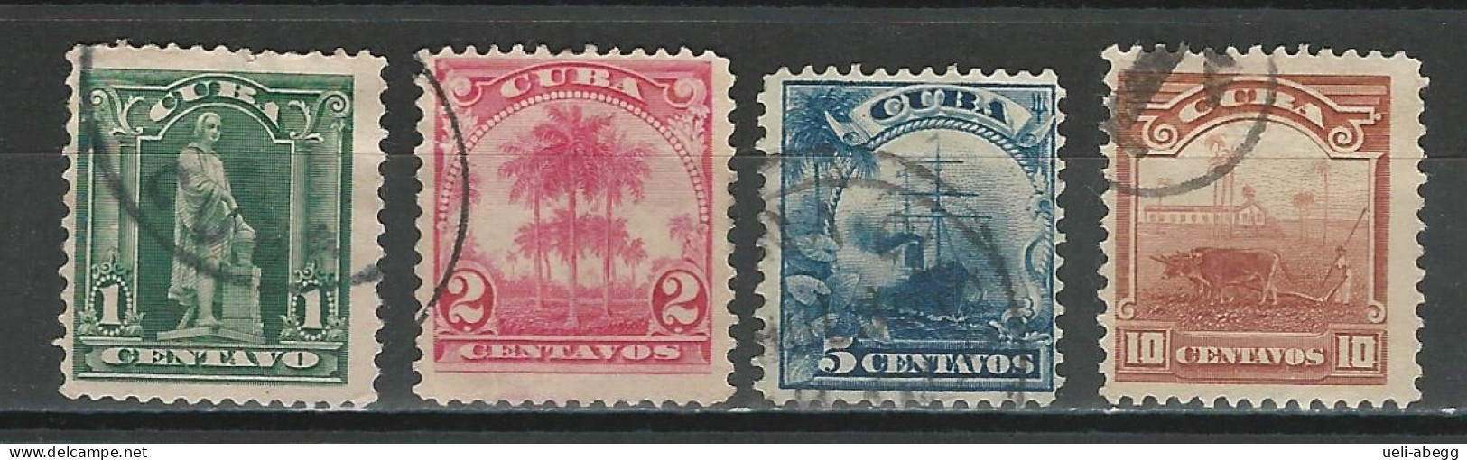 Kuba Mi 8-11, Sc 233-37  O Used - Used Stamps