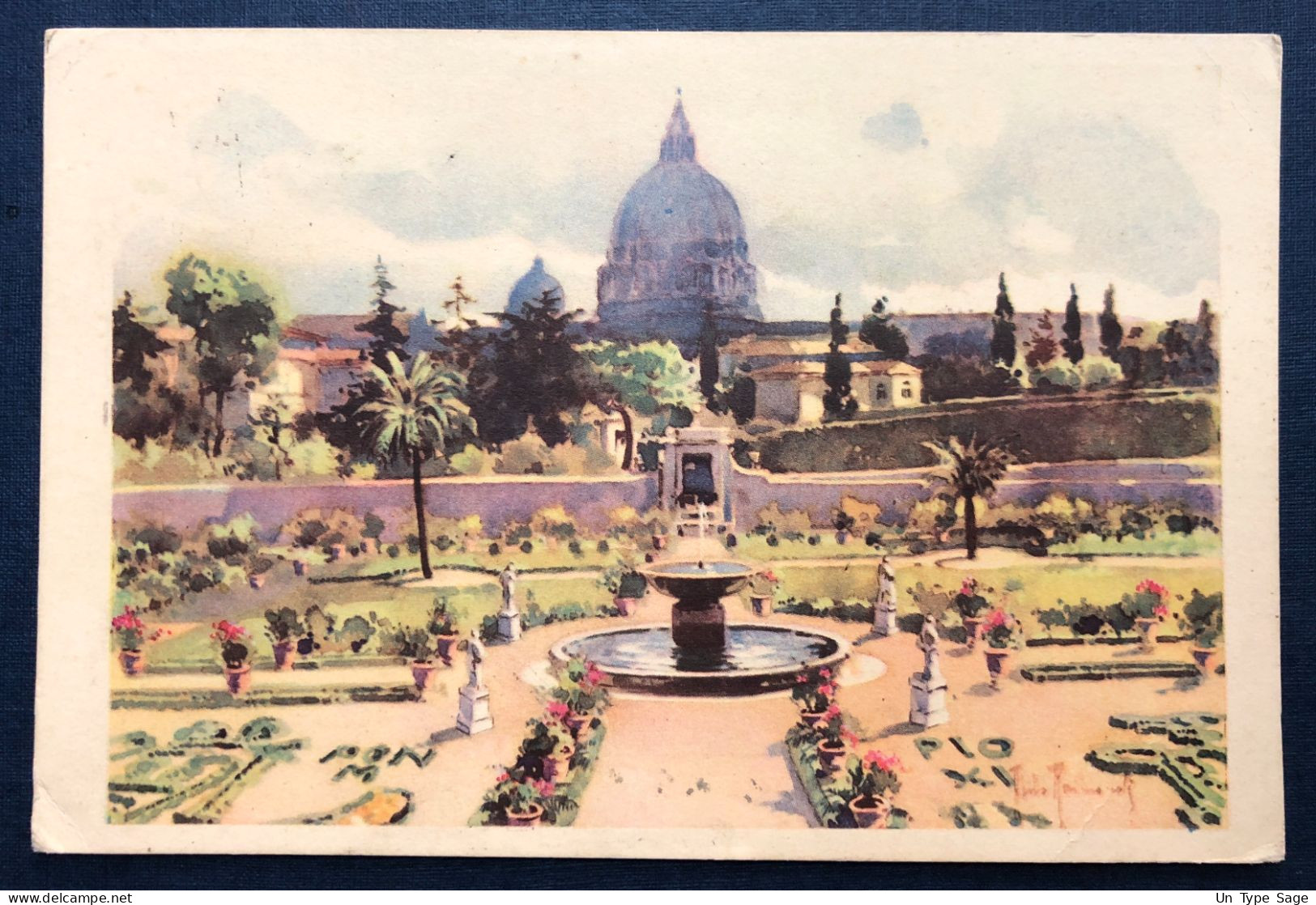 Vatican, Divers Sur CPA Pour La France 17.9.1933 - (N608) - Storia Postale