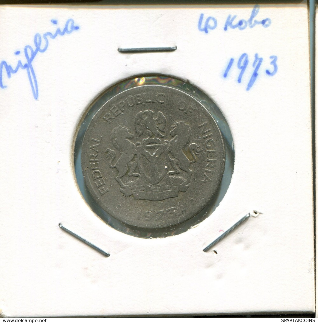 10 KOBO 1973 NIGERIA Coin #AN734.U - Nigeria
