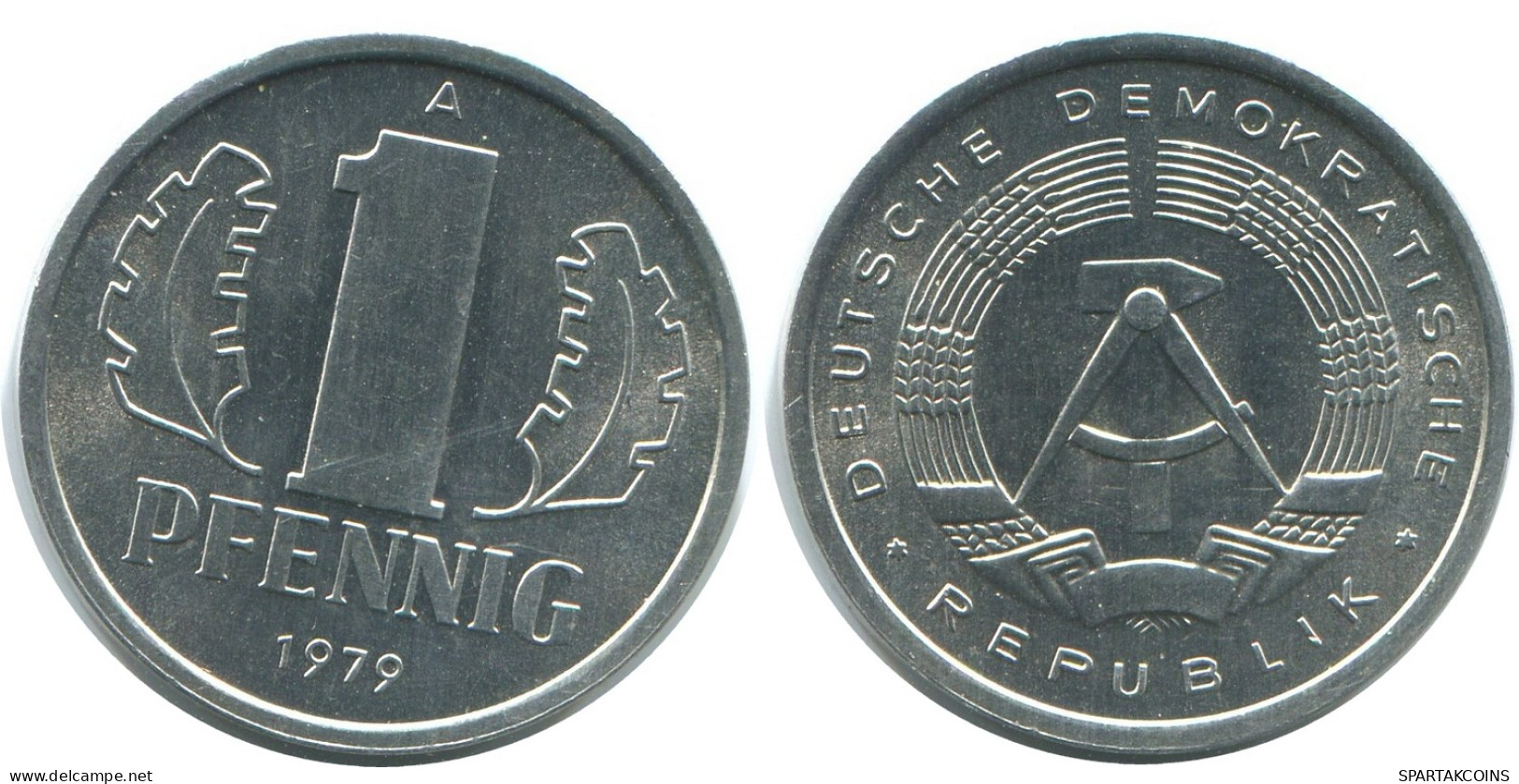 1 PFENNIG 1979 A DDR EAST GERMANY Coin #AE049.U - 1 Pfennig