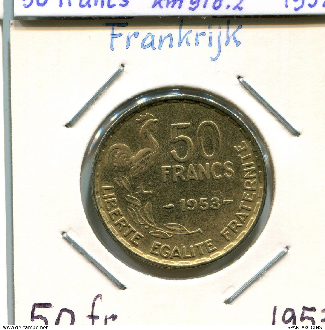 50 FRANCS 1953 FRANCE French Coin #AM448 - 50 Francs