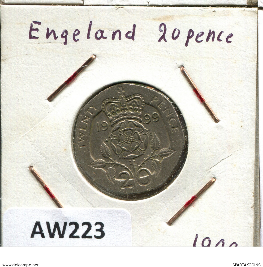 20 PENCE 1999 UK GRANDE-BRETAGNE GREAT BRITAIN Pièce #AW223.F - 20 Pence