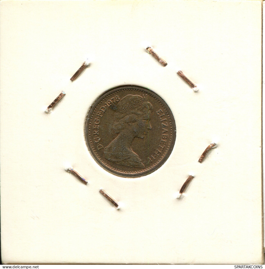 HALF PENNY 1978 UK GRANDE-BRETAGNE GREAT BRITAIN Pièce #AW171.F - 1/2 Penny & 1/2 New Penny