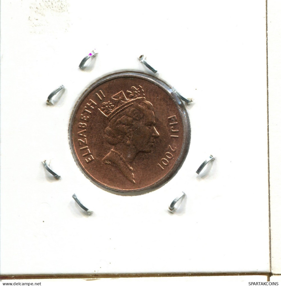 2 CENTS 2001 FIJI Coin #AS412.U - Fidji