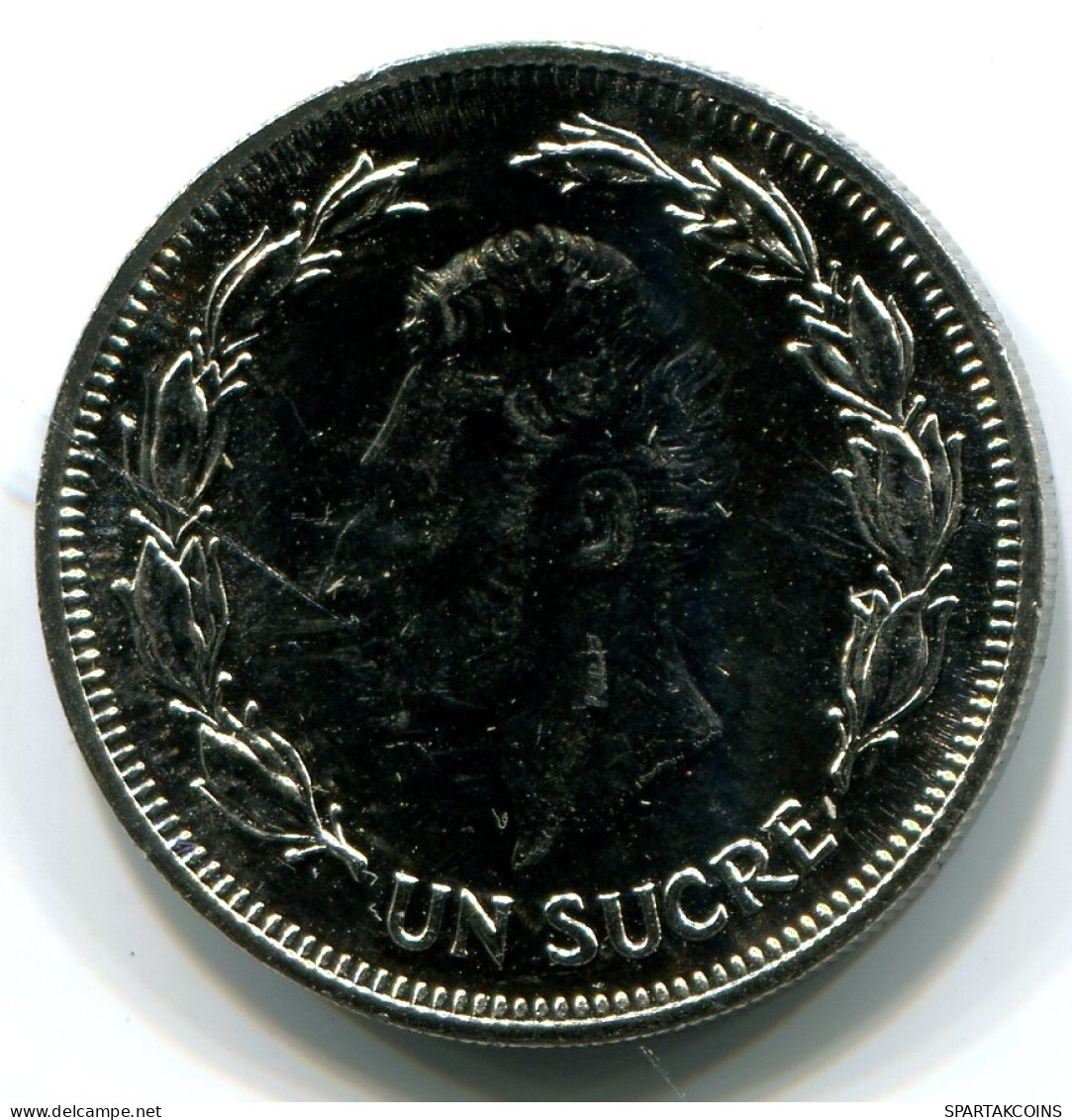 1 SUCRE 1986 ECUADOR UNC Coin #W11024.U - Ecuador