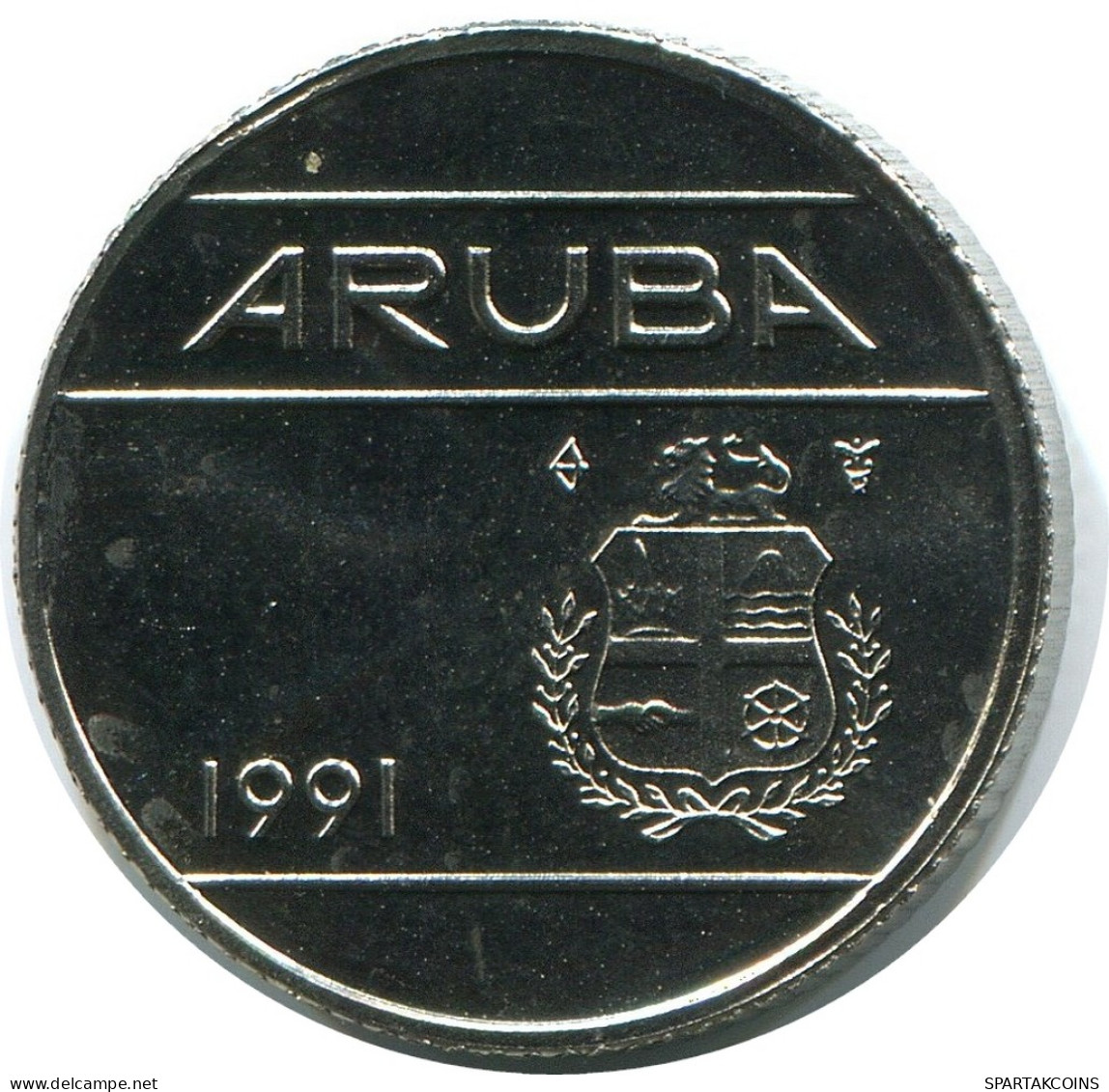 10 CENTS 1991 ARUBA Münze (From BU Mint Set) #AH077.D - Aruba
