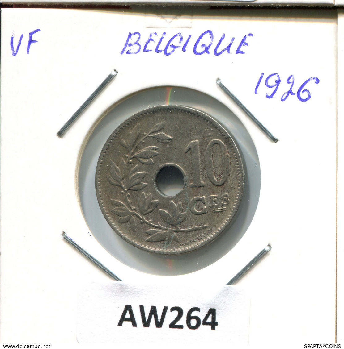 10 CENTIMES 1926 FRENCH Text BELGIUM Coin #AW264.U - 10 Centimes