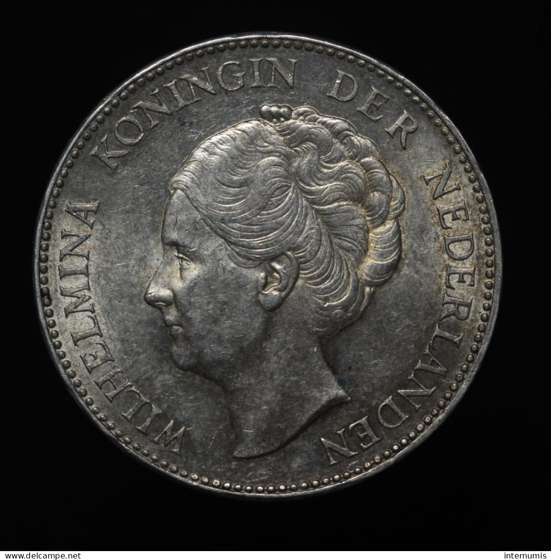 Pays Bas / Netherlands, Wilhelmina, 1 Gulden, 1940, Argent (Silver), NC (UNC), KM#161.1 - 1 Gulden