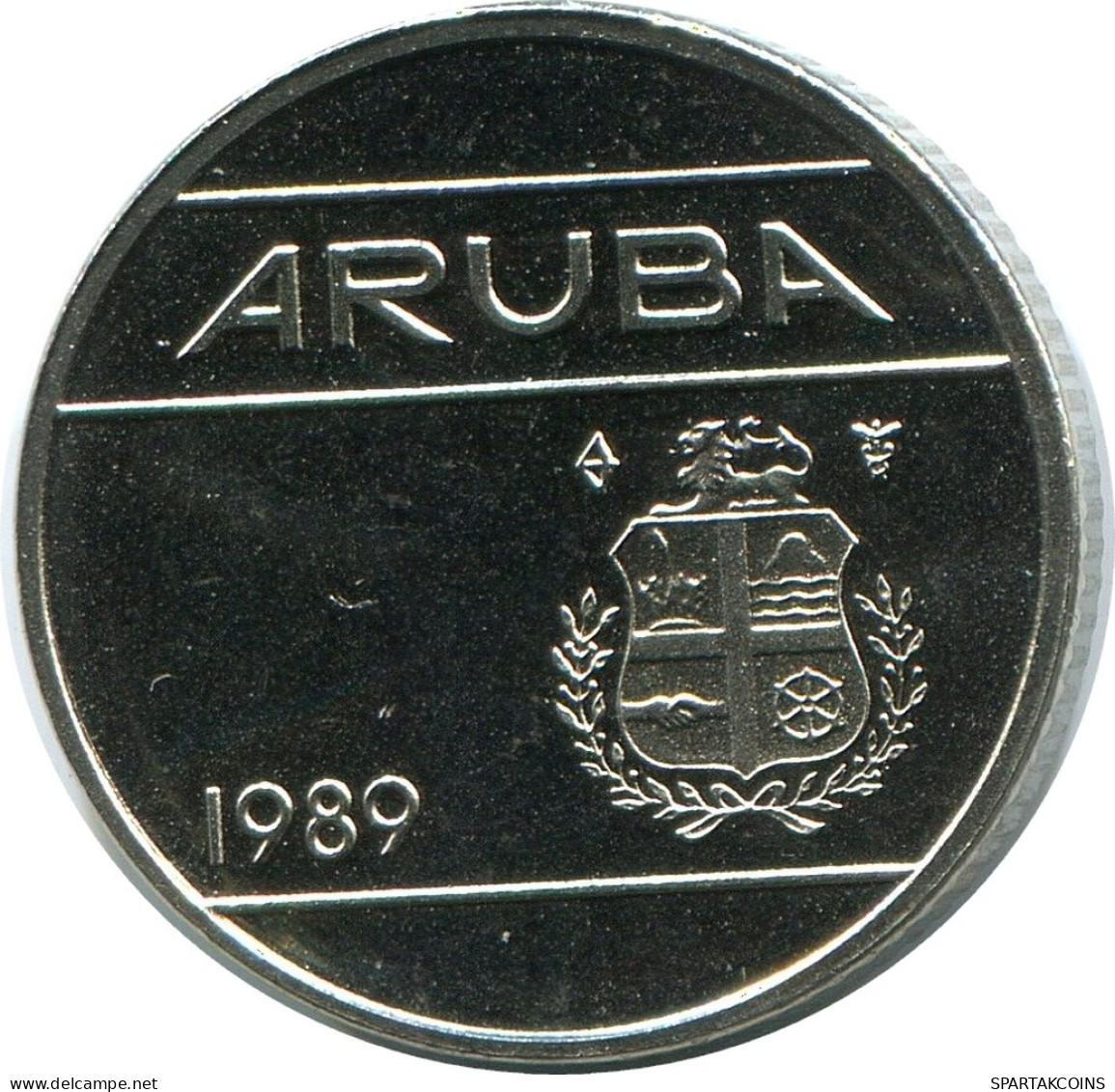 10 CENTS 1989 ARUBA Pièce (From BU Mint Set) #AH075.F - Aruba