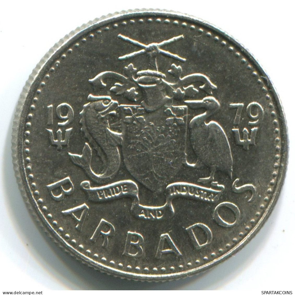 10 CENTS 1979 BARBADOS Coin #WW1167.U - Barbados (Barbuda)
