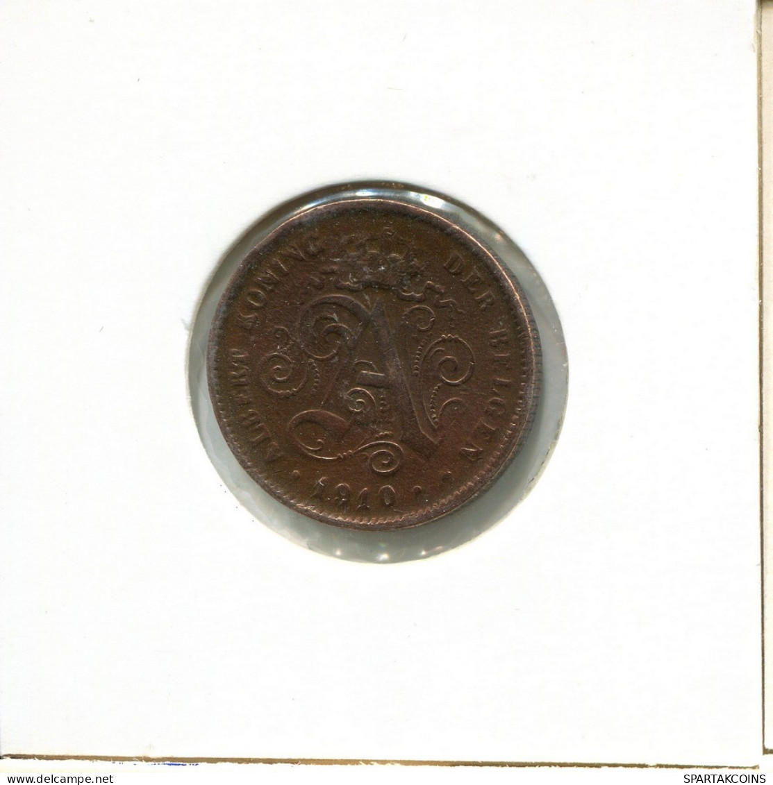 2 CENTIMES 1910 DUTCH Text BÉLGICA BELGIUM Moneda #BA233.E - 2 Cents