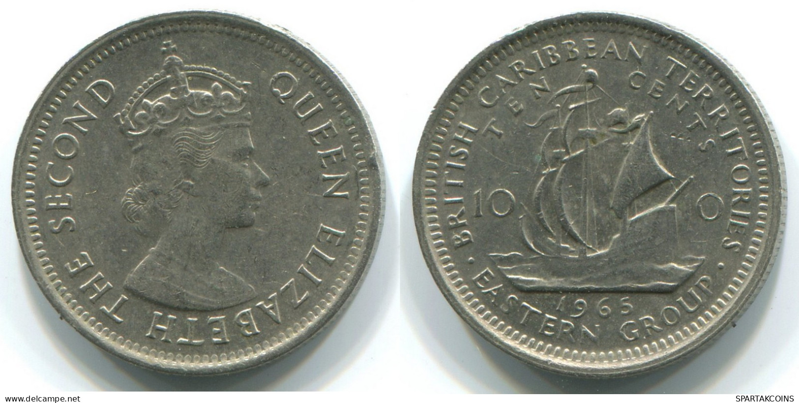 10 CENTS 1965 CABAÏBES ORIENTALES EAST CARIBBEAN Pièce #WW1184.F - East Caribbean States