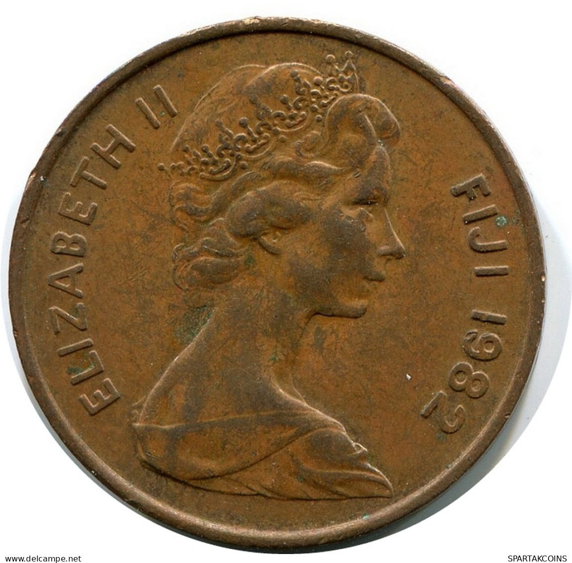 2 CENTS 1982 FIDJI FIJI Pièce #BA155.F - Fidji