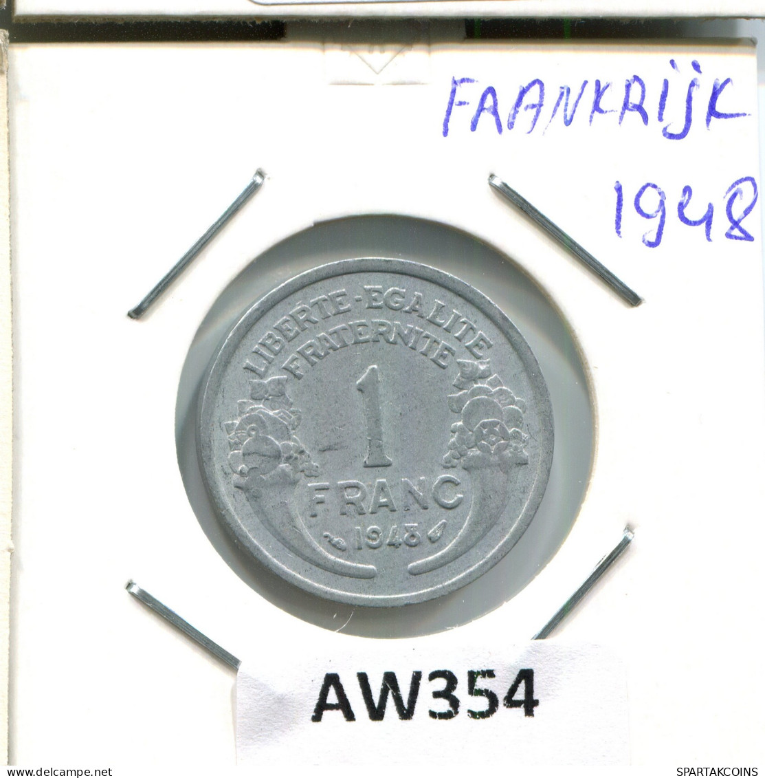 1 FRANC 1948 FRANCE Pièce #AW354.F - 1 Franc