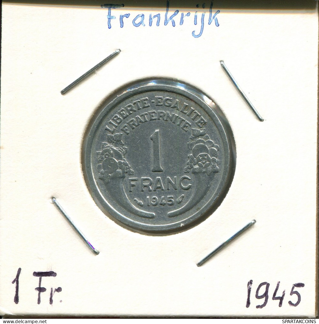 1 FRANC 1945 FRANCIA FRANCE Moneda #AM289.E - 1 Franc
