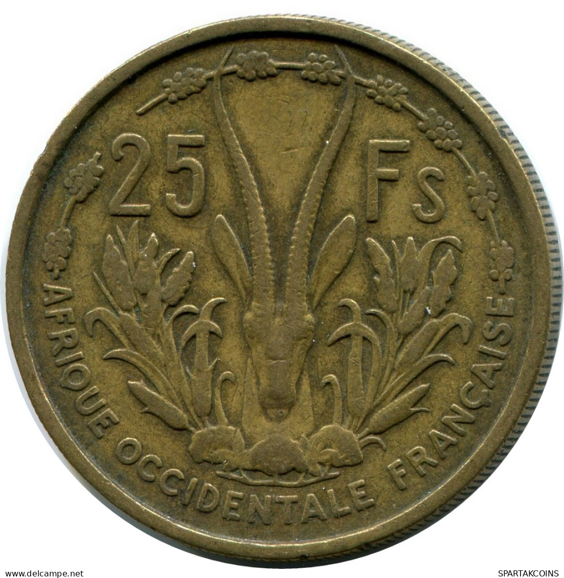 25 FRANCS 1956 FRENCH WESTERN AFRICAN STATES #AX883.F - África Occidental Francesa