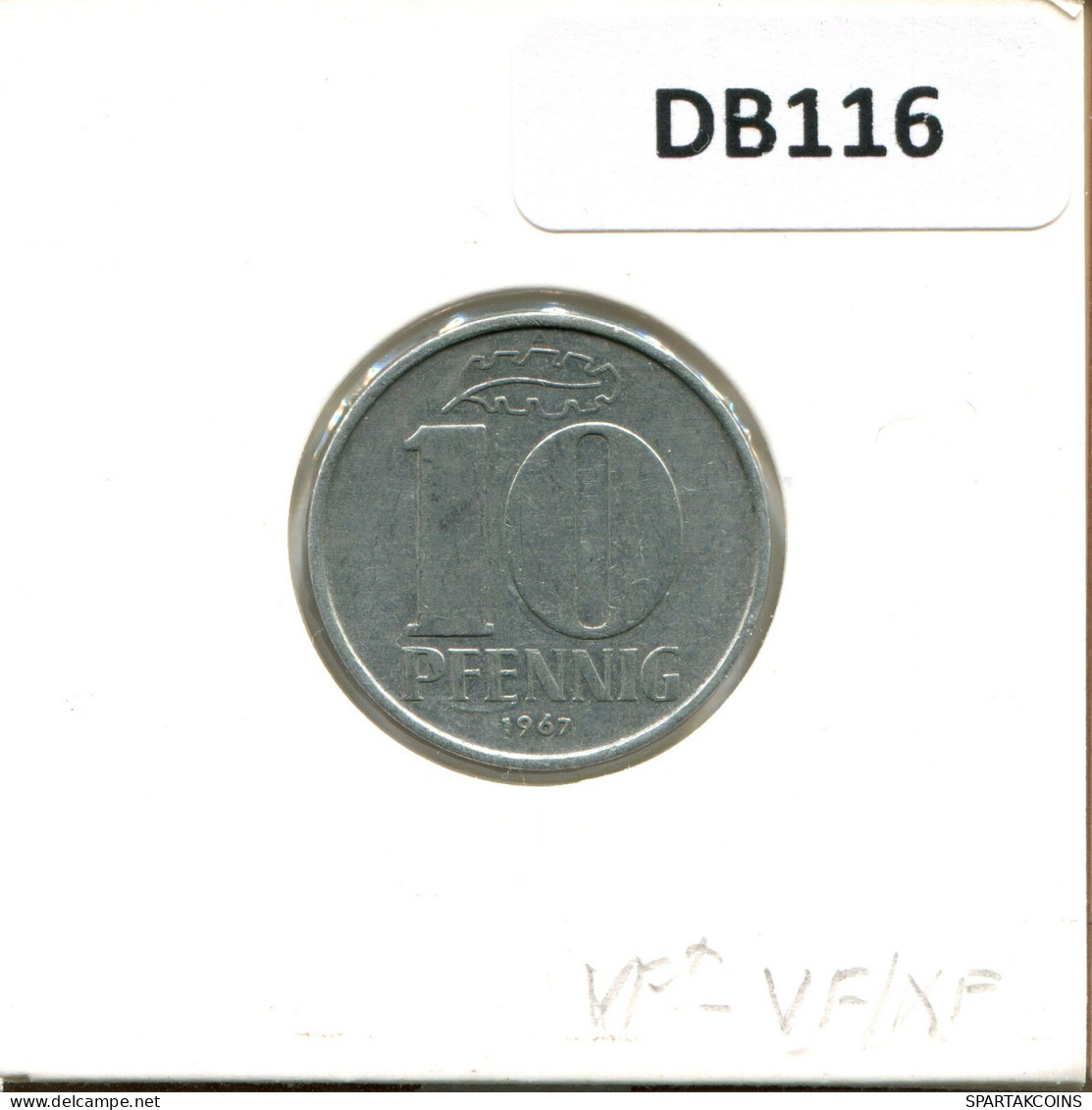 10 PFENNIG 1967 A DDR EAST ALLEMAGNE Pièce GERMANY #DB116.F - 10 Pfennig