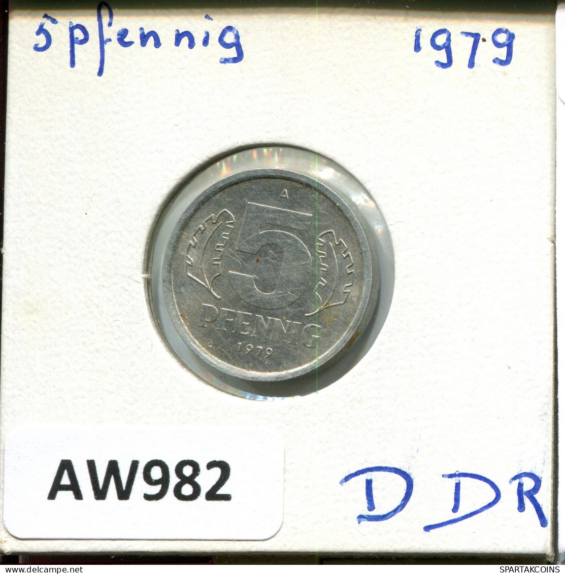 5 PFENNIG 1979 A DDR EAST ALLEMAGNE Pièce GERMANY #AW982.F - 5 Pfennig