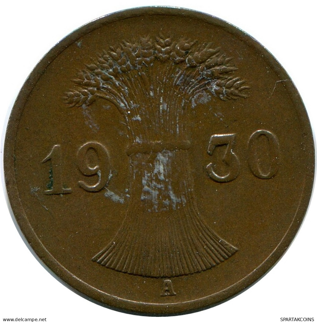 1 REICHSPFENNIG 1930 A ALEMANIA Moneda GERMANY #DB785.E - 1 Rentenpfennig & 1 Reichspfennig