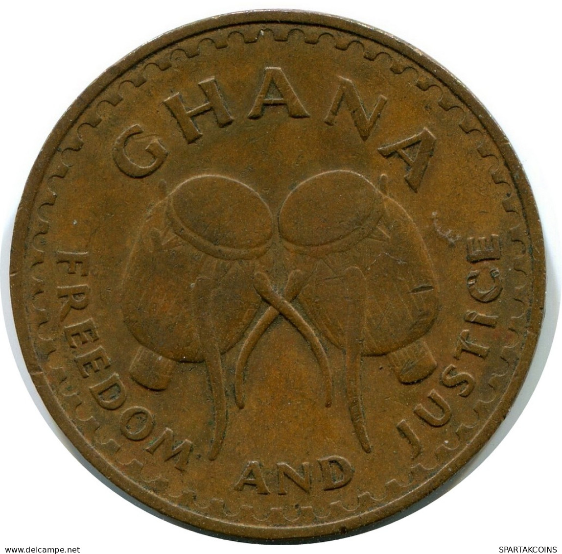 1 PESEWA 1967 GHANA Pièce #AX888.F - Ghana