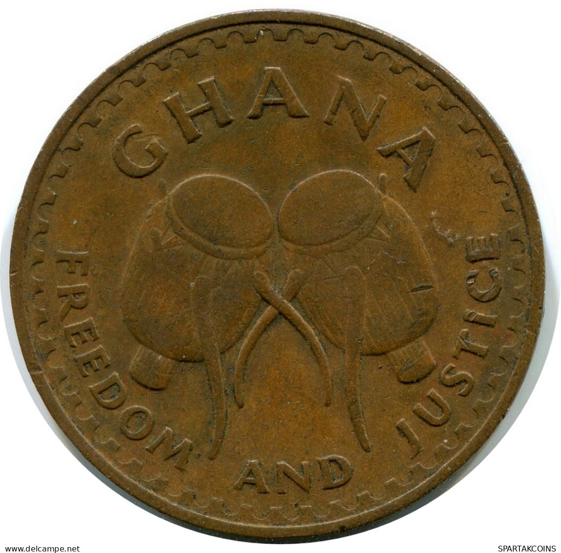 1 PESEWA 1967 GHANA Moneda #AX888.E - Ghana