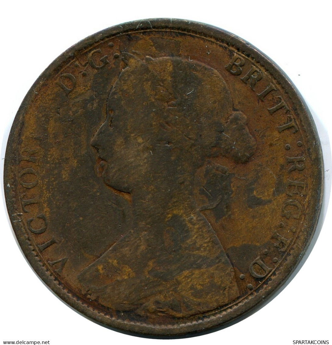 HALF PENNY 1862 UK GREAT BRITAIN Coin #AZ643.U - C. 1/2 Penny