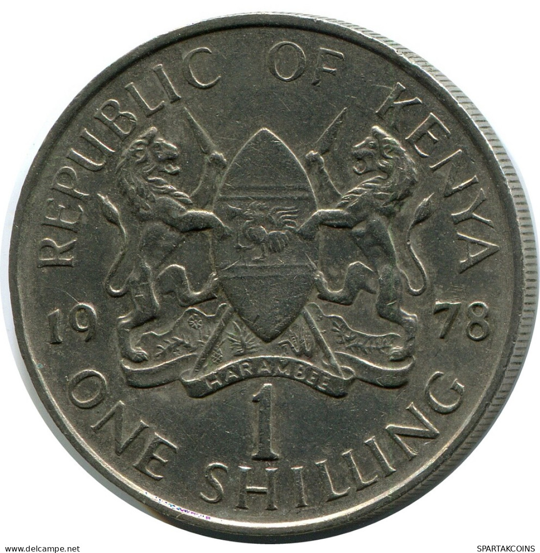 1 SHILLING 1978 KENYA Pièce #AZ188.F - Kenya