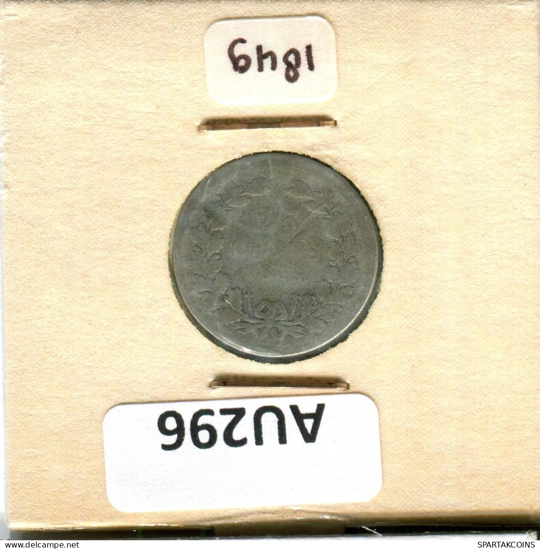 25 CENTS 1849 NEERLANDÉS NETHERLANDS PLATA Moneda #AU296.E - Gold- & Silbermünzen