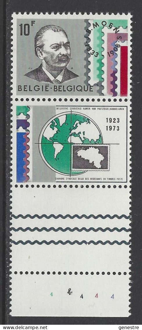 Belgique - 1973 - COB 1687 ** (MNH) - Planche 4 - Timbres Verticaux - 1971-1980