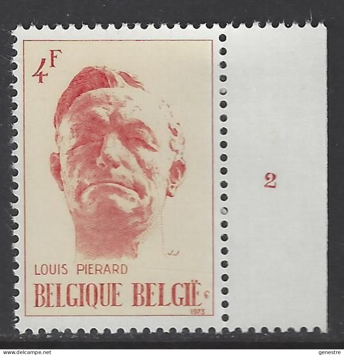 Belgique - 1973 - COB 1690 ** (MNH) - Planche 2 - 1971-1980