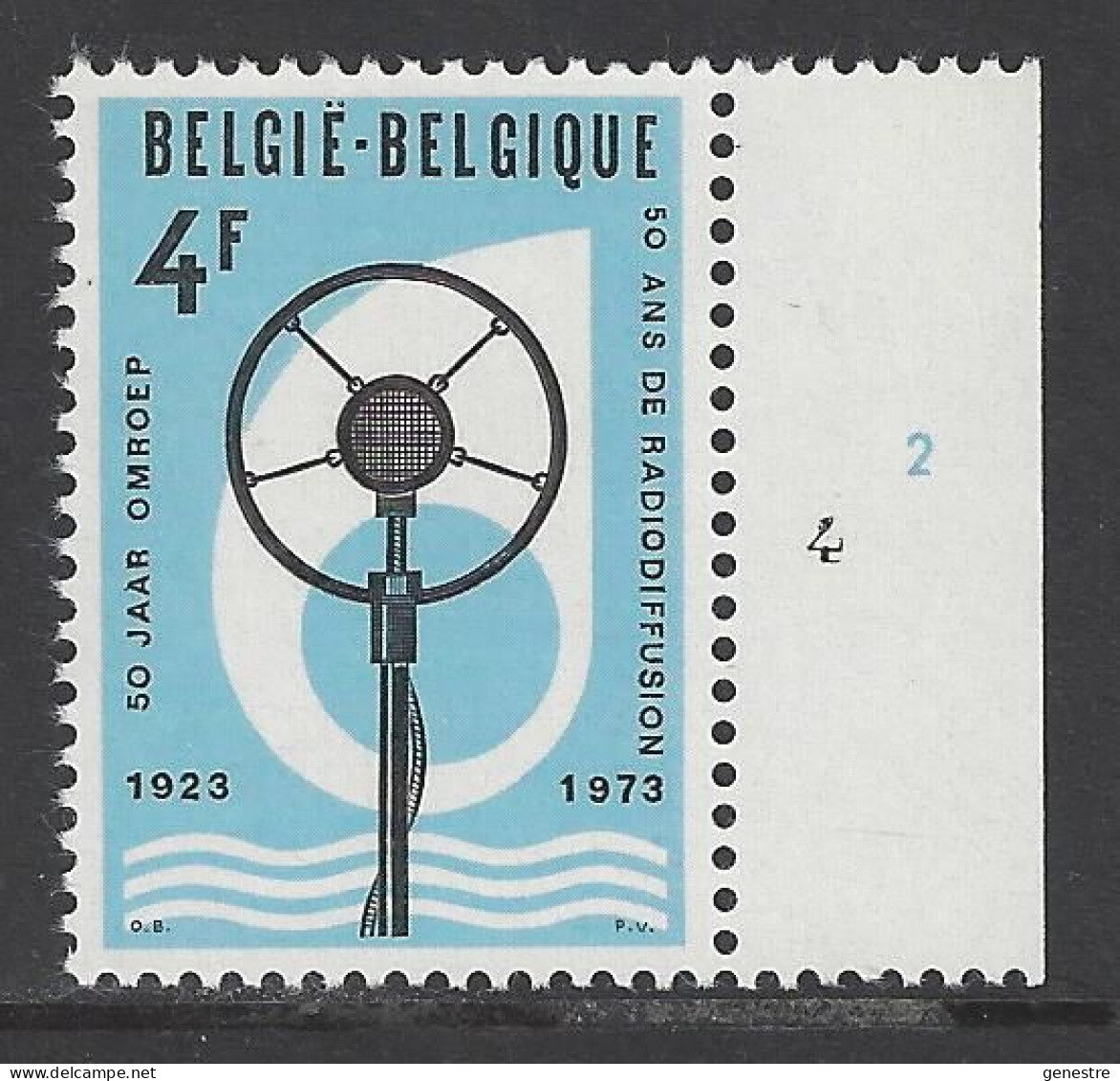 Belgique - 1973 - COB 1691 ** (MNH) - Planche 4 - 1971-1980