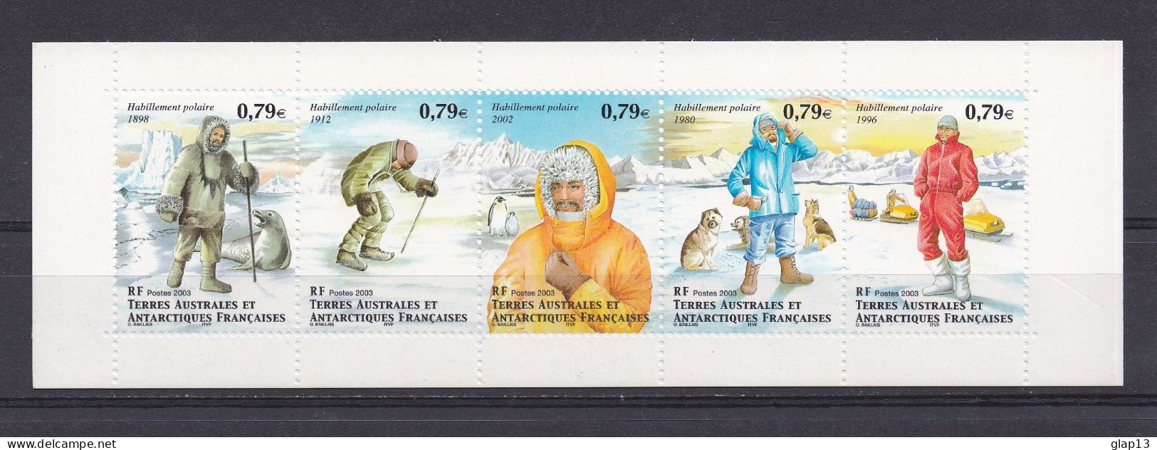 TAAF 2003 CARNET N°C352 NEUF** HABILLEMENT POLAIRE - Boekjes