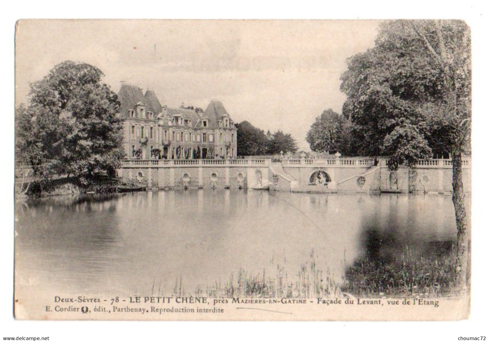 (79) 299, Mazières-en-Gâtine, Cordier 78, Le Petit Chene, Cachet Hopital Temporaire N° 9 De Parthenay - Mazieres En Gatine