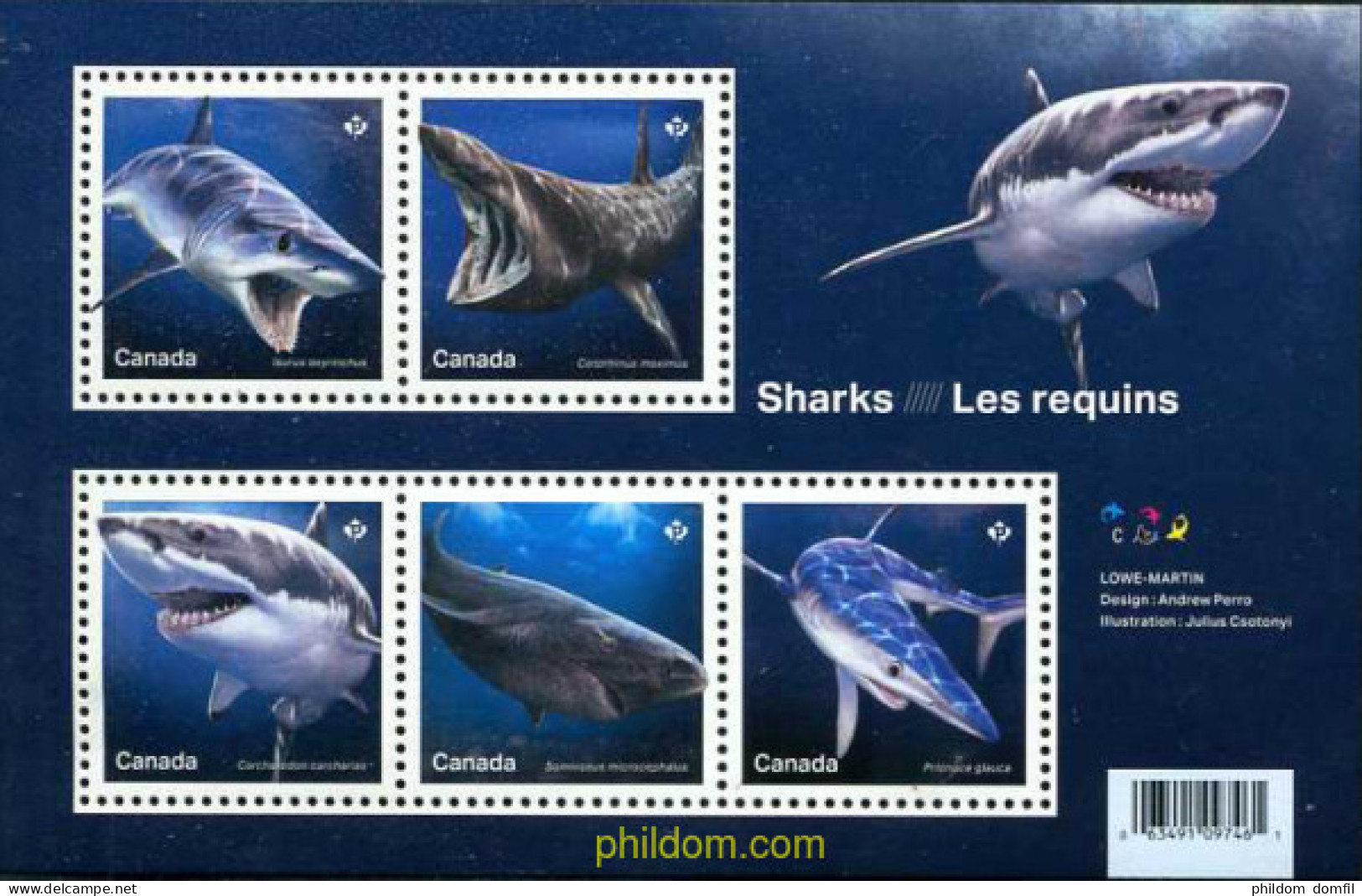 615723 MNH CANADA 2018 FAUNA MARINA - Other & Unclassified