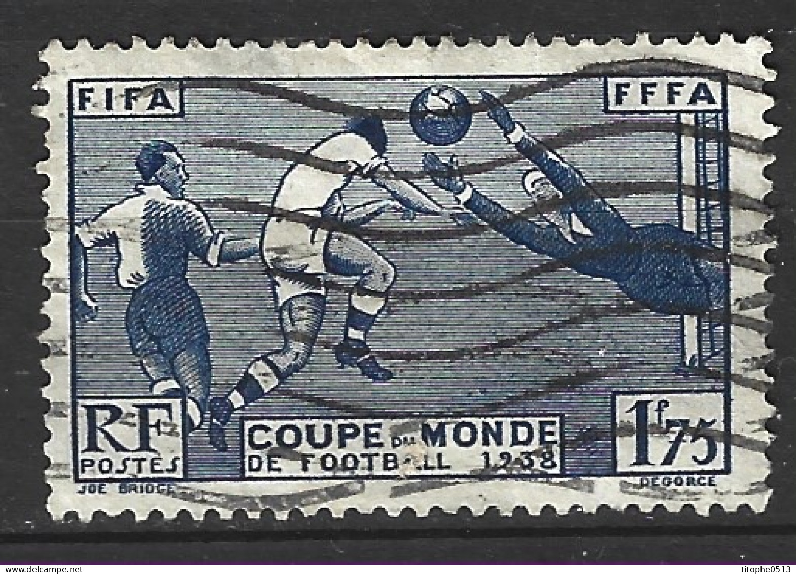 FRANCE. N°396 Oblitéré De 1938. Coupe Du Monde 1938. - 1938 – Frankreich