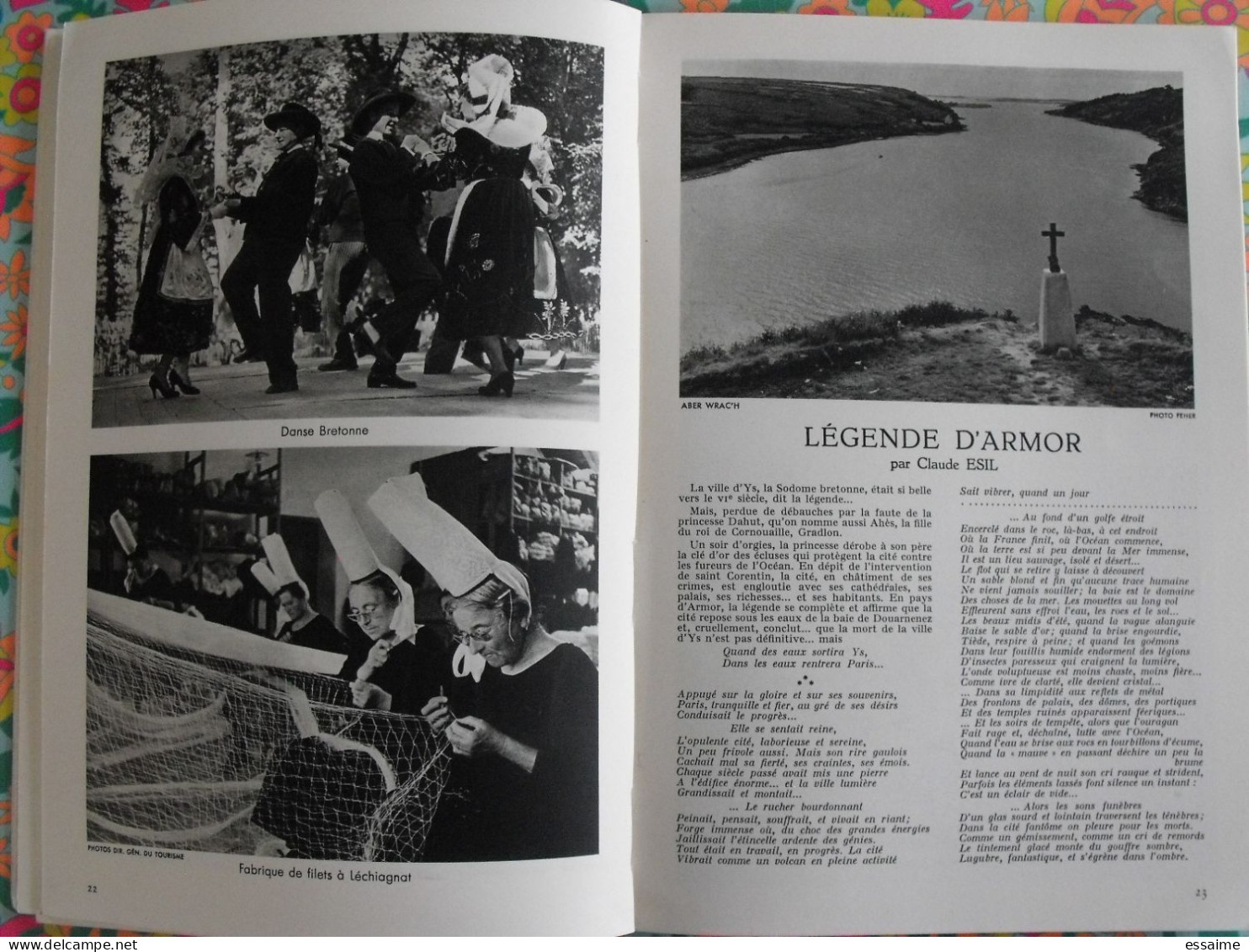 La France à table n° 84. 1960. Finistère. Bretagne raz audierne Brest morlaix chateaulin quimper crozon . gastronomie