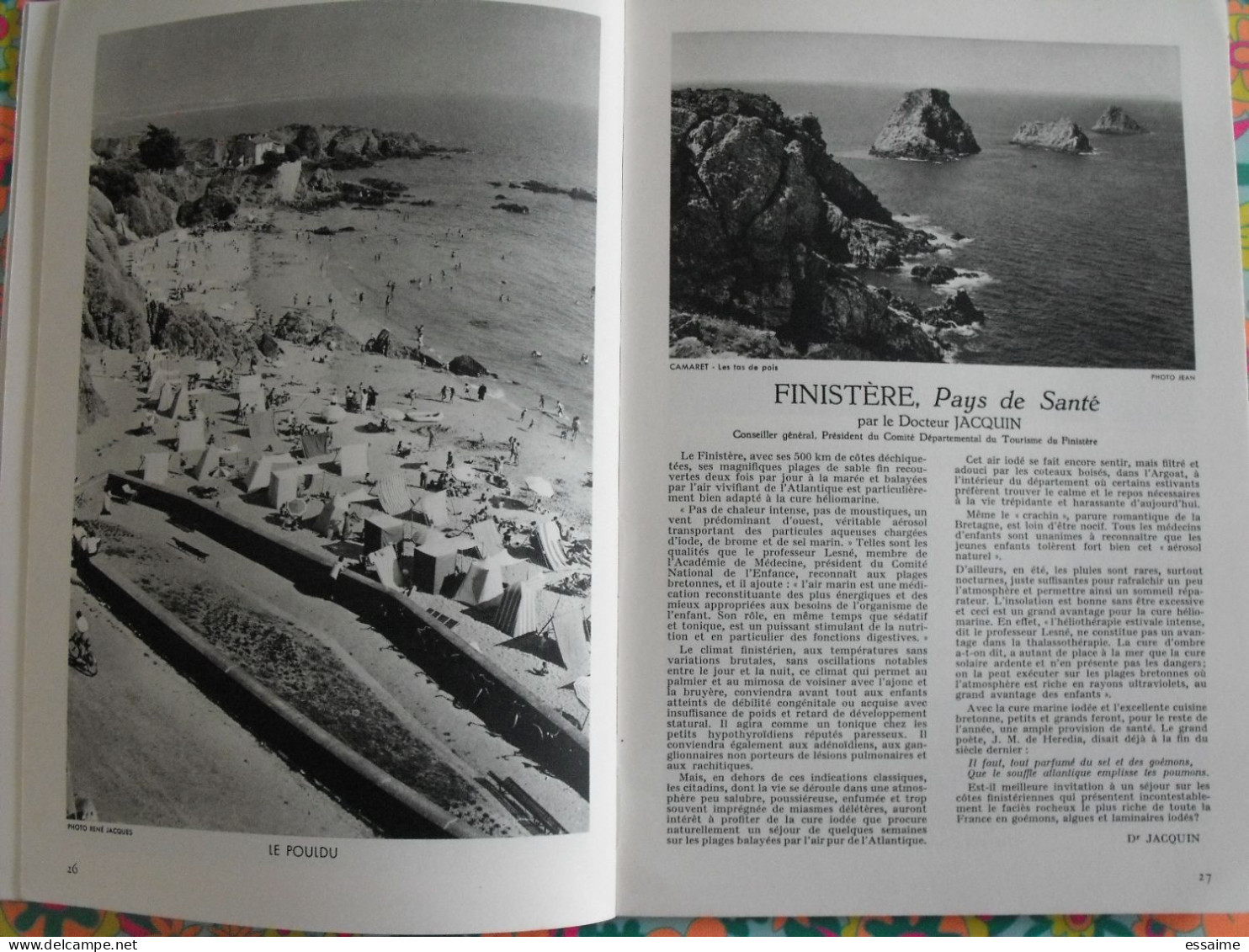 La France à table n° 84. 1960. Finistère. Bretagne raz audierne Brest morlaix chateaulin quimper crozon . gastronomie