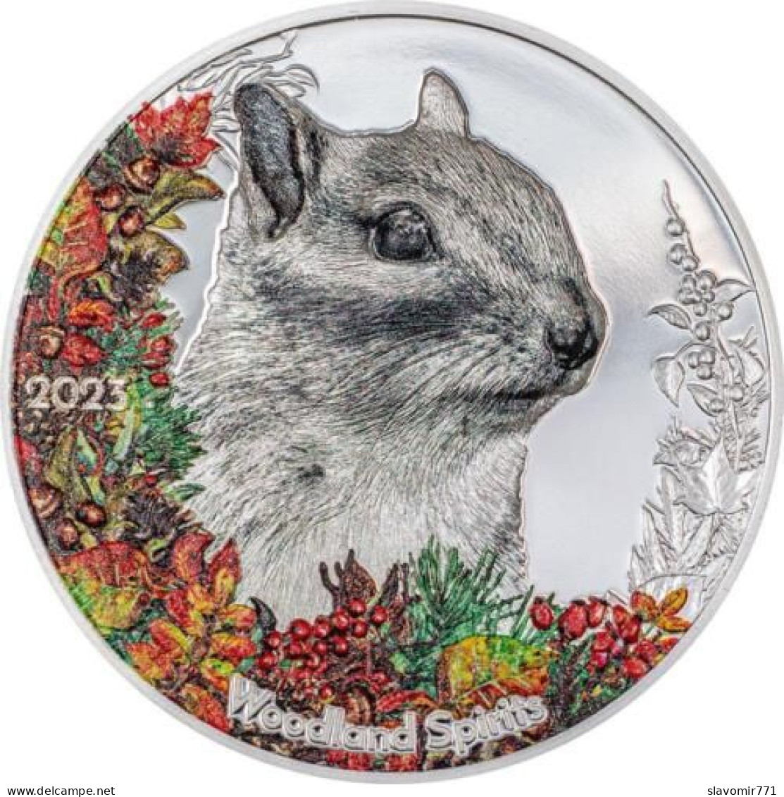 500 Togrog Mongolia 2023 PP - 1 OZ Woodland Spirit - Chipmunk 2023 - Mongolei - Mongolie