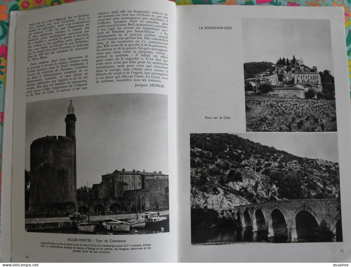 La France à Table N° 149. 1970. Gard. Nimes Villeneuve Valbonne Cèze Aigues-mortes Barjac Bagnols Uzès. Gastronomie - Tourismus Und Gegenden