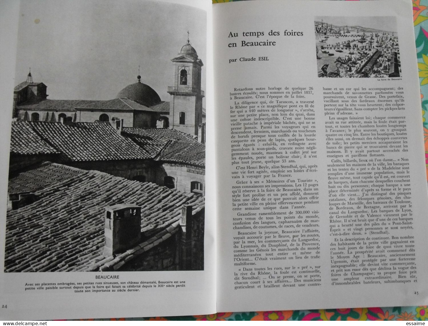 La France à table n° 149. 1970. Gard. Nimes villeneuve valbonne cèze aigues-mortes barjac bagnols uzès. gastronomie