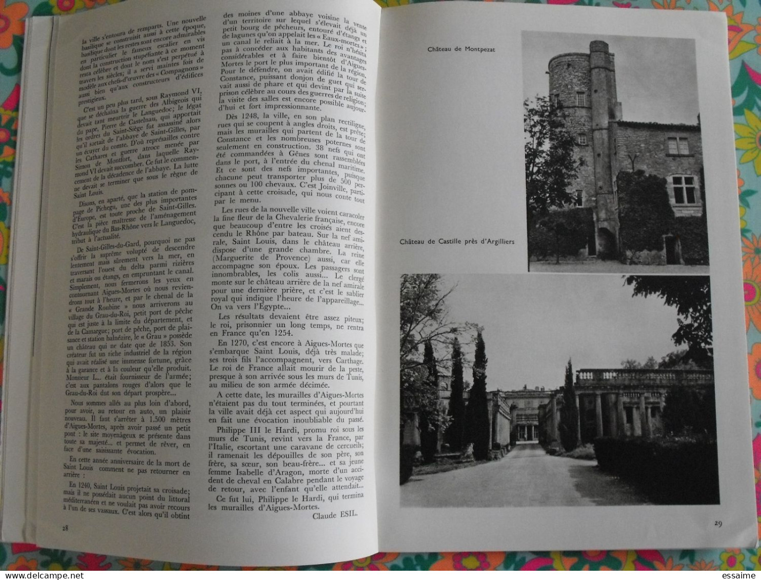 La France à table n° 149. 1970. Gard. Nimes villeneuve valbonne cèze aigues-mortes barjac bagnols uzès. gastronomie