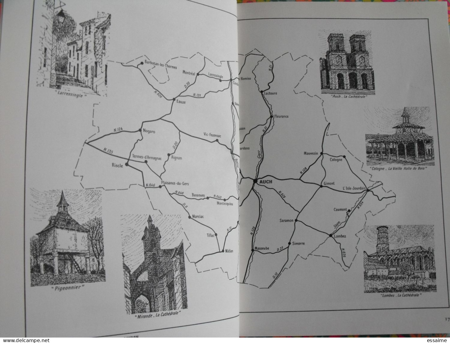 La France à table n° 161. 1972. Gers. mirande la romieu auch lectoure castelnau pavie lavardens vic flaran. gastronomie