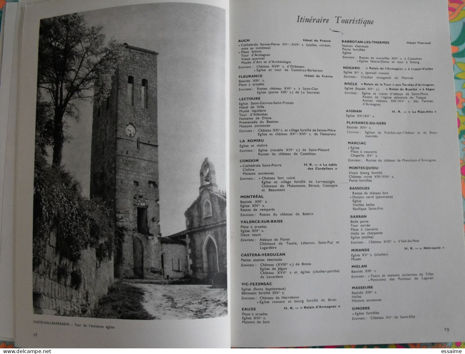 La France à table n° 161. 1972. Gers. mirande la romieu auch lectoure castelnau pavie lavardens vic flaran. gastronomie