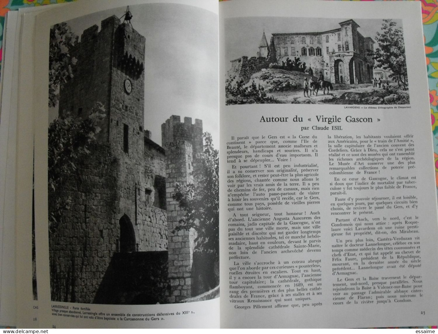 La France à table n° 161. 1972. Gers. mirande la romieu auch lectoure castelnau pavie lavardens vic flaran. gastronomie